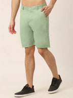 Indian Needle Casual Cotton Solid Shorts