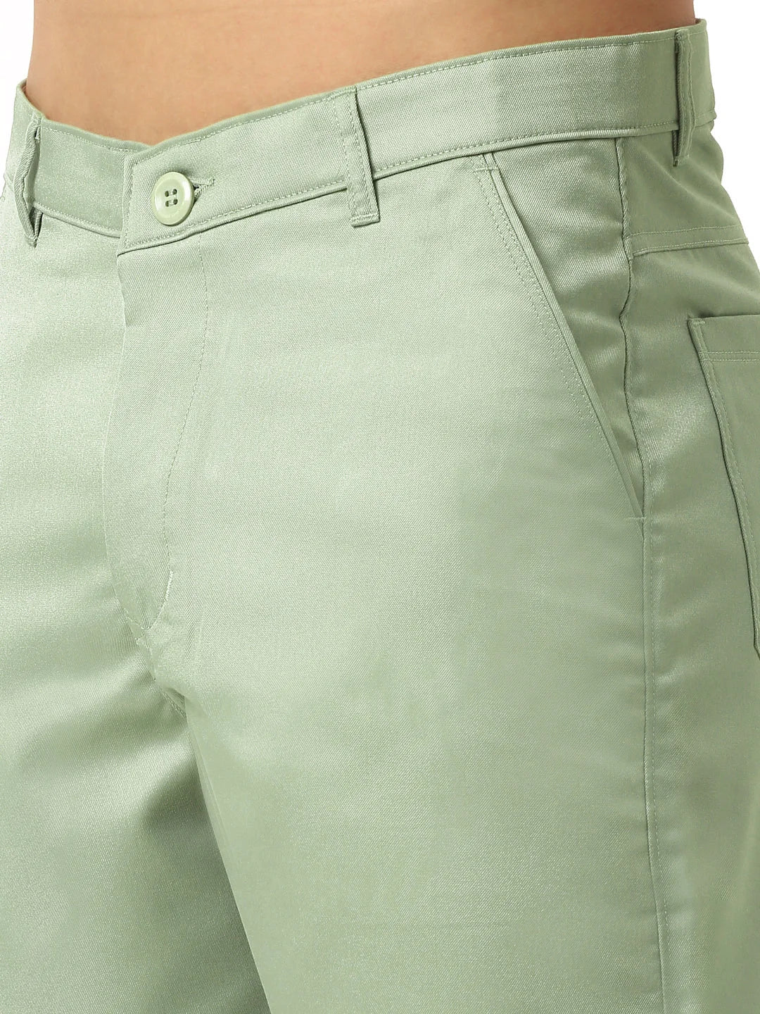 Green Cotton Solid Shorts for Men | DesiQlo India