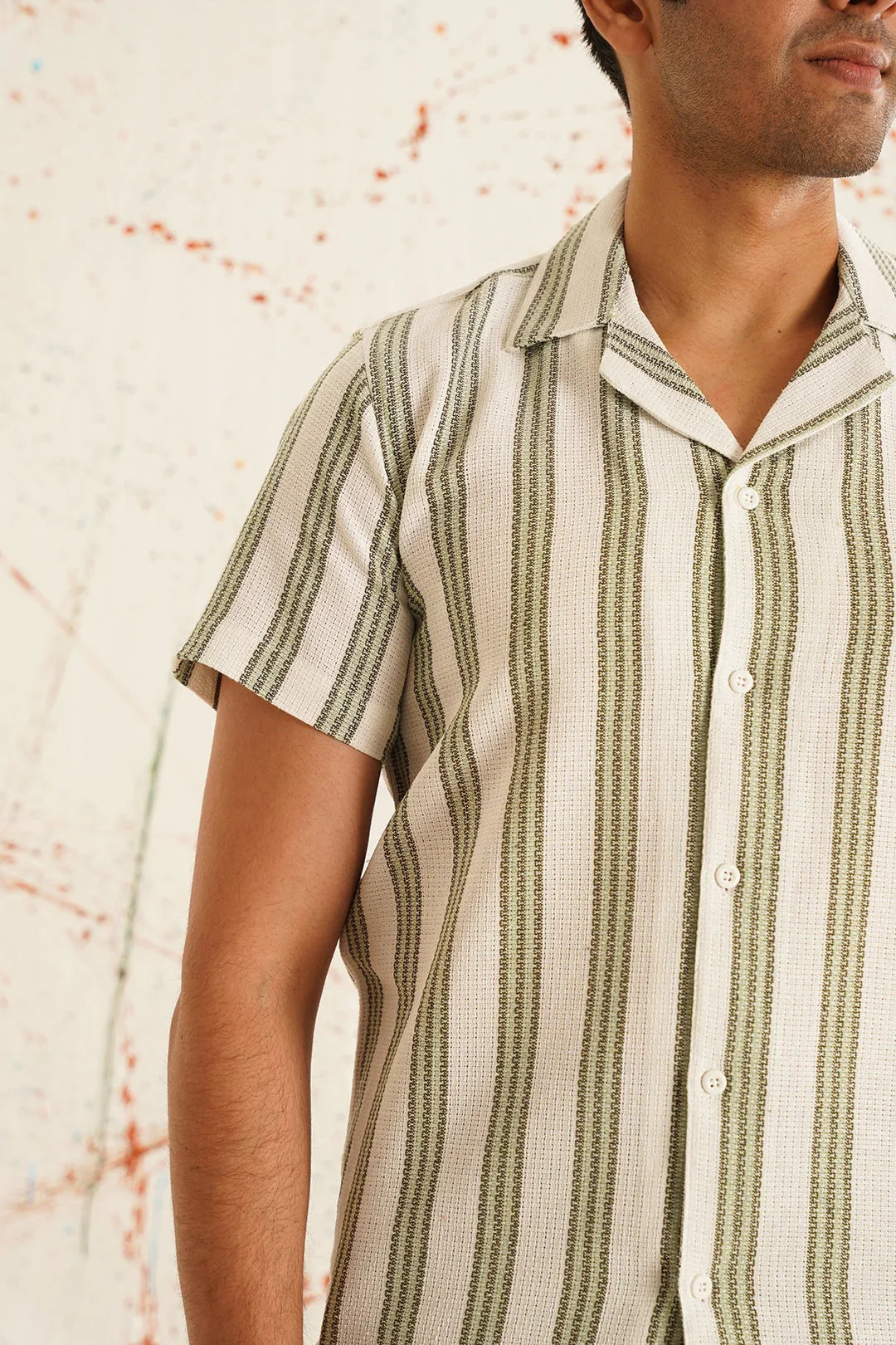 Green Cotton Solid Shirts SF_931Green | DesiQlo