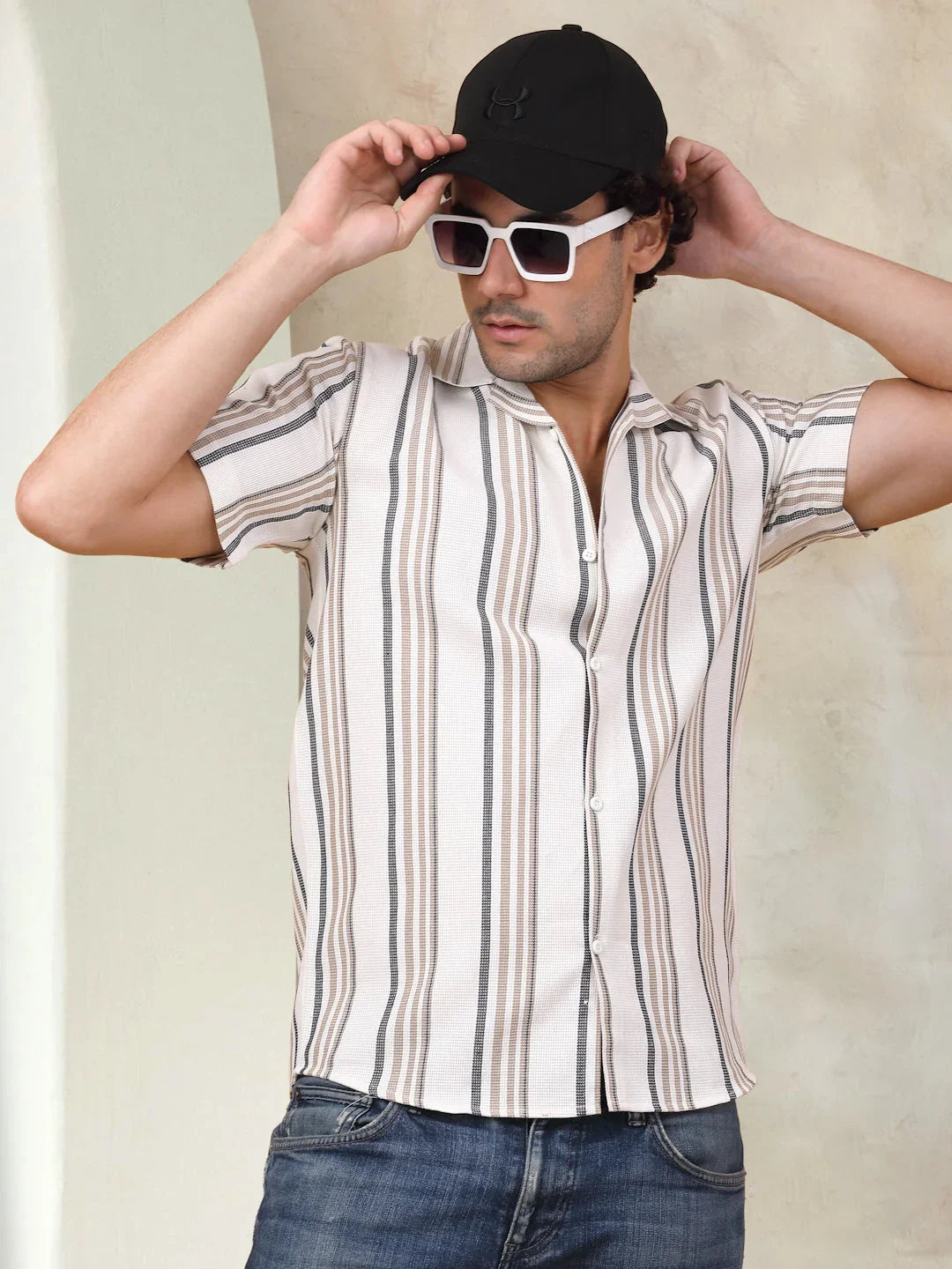 Brown Cotton Solid Shirts SF_931Light-Brown | DesiQlo