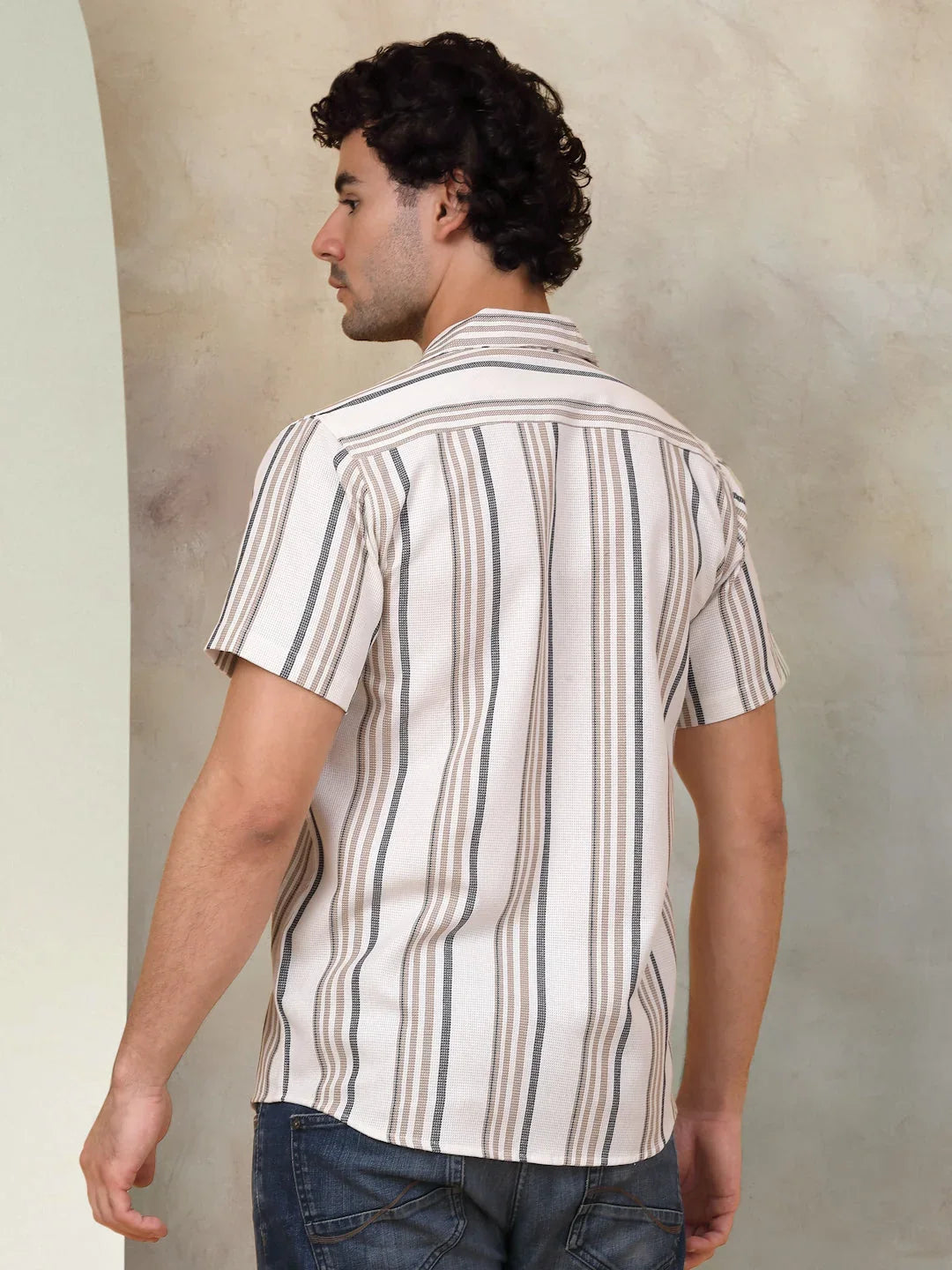 Brown Cotton Solid Shirts SF_931Light-Brown | DesiQlo