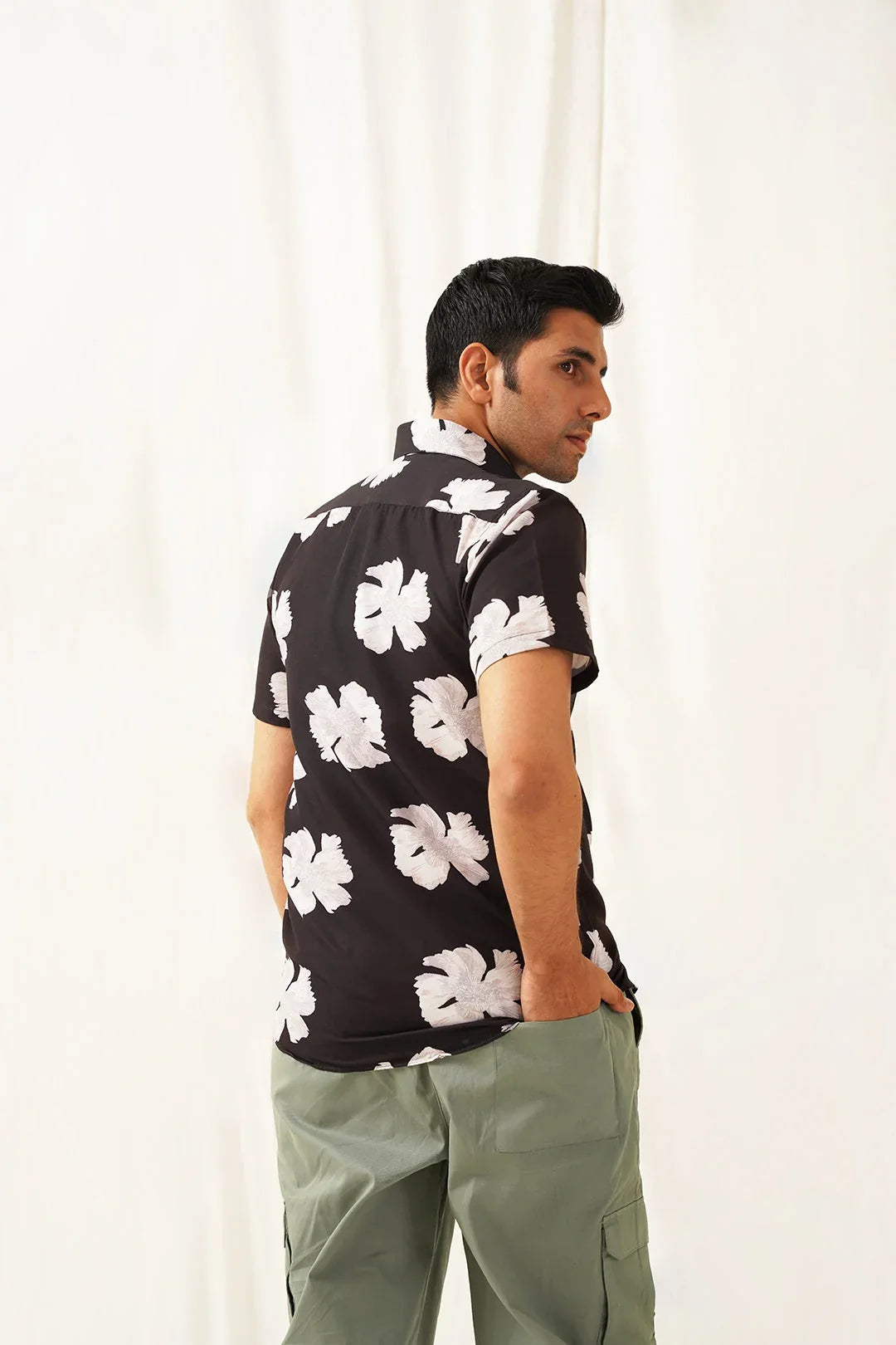 Black Cotton Solid Shirts SF_934Black | DesiQlo