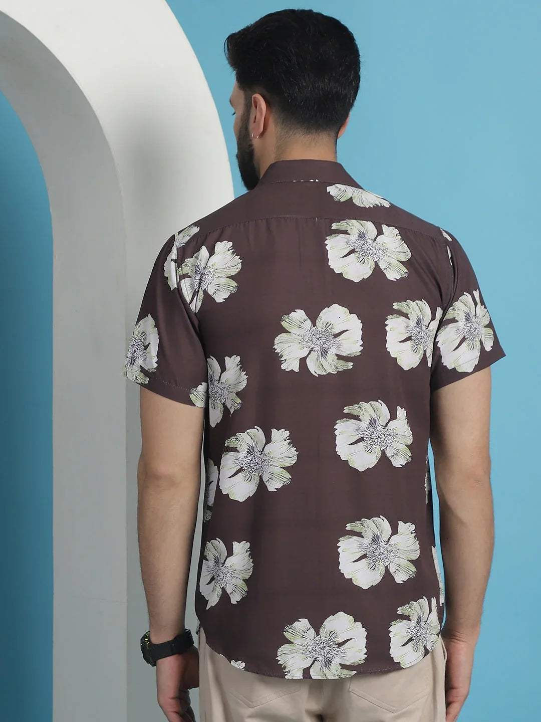 Brown Cotton Solid Shirts SF_934Brown | DesiQlo