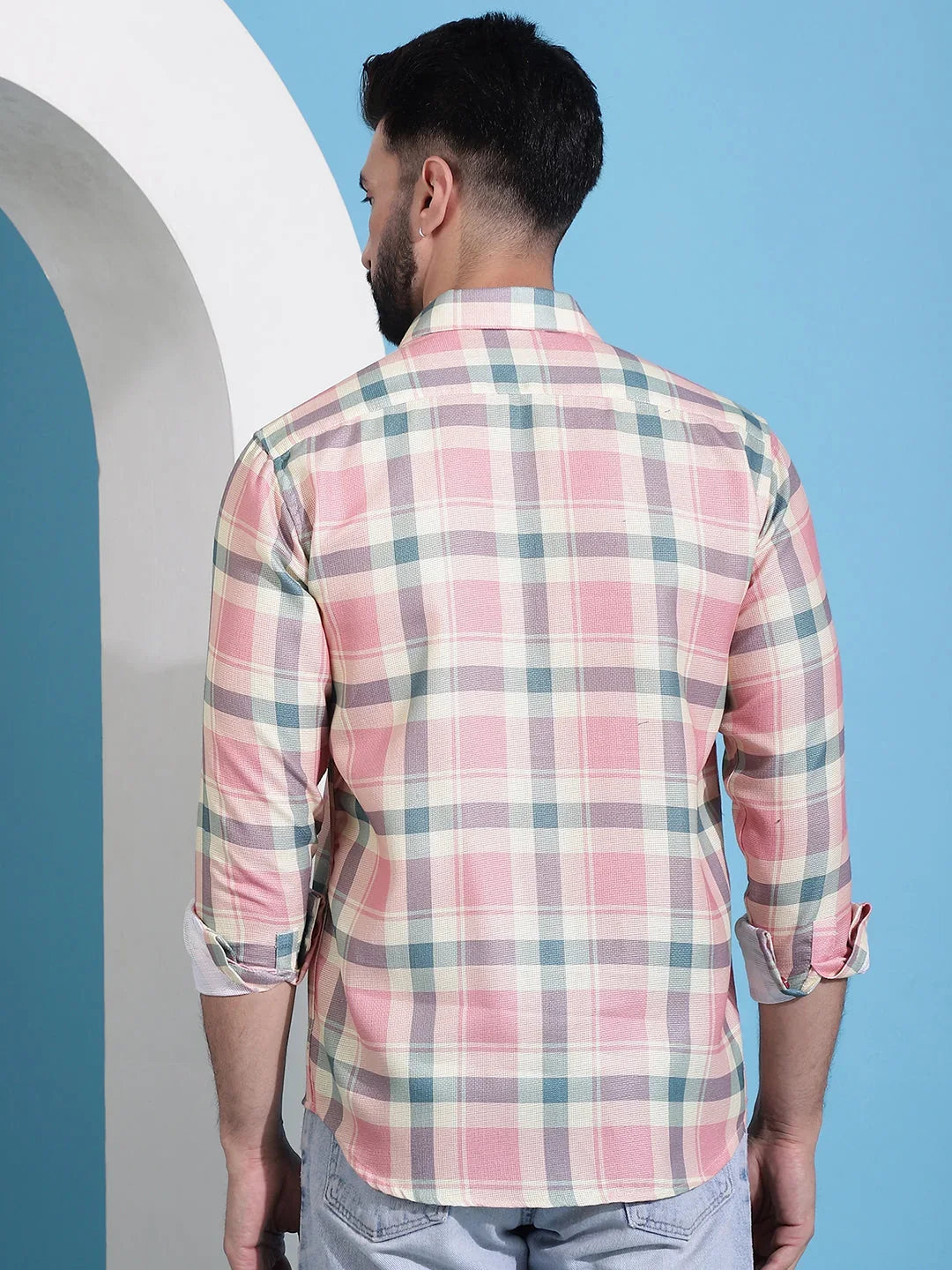 Orange Cotton Solid Shirts for Men | DesiQlo India