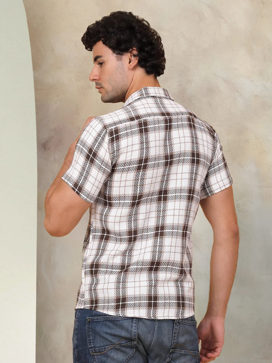 Brown Cotton Solid Shirts SF_943Brown | DesiQlo