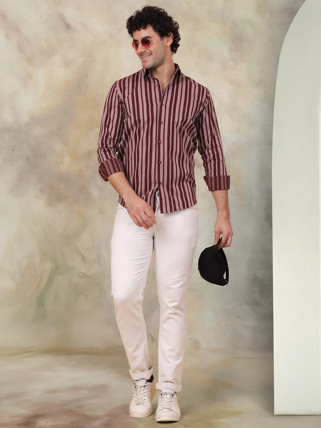 Maroon Cotton Solid Shirts SF_946Maroon | DesiQlo