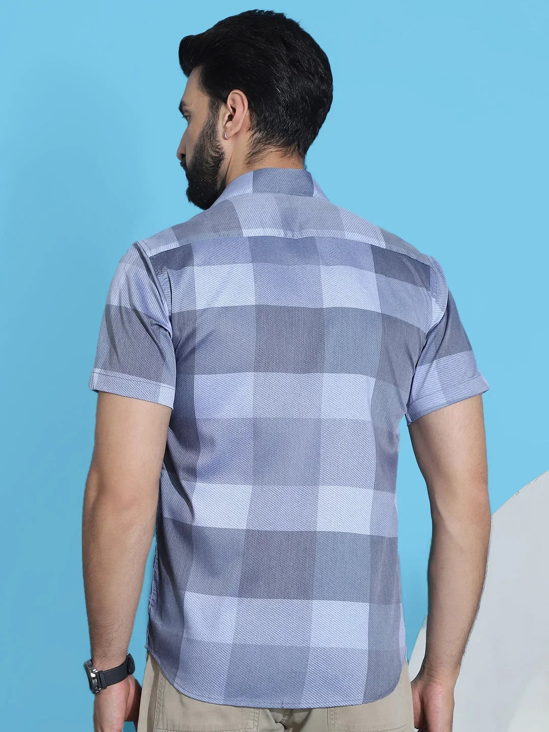 Grey Cotton Solid Shirts SF_950Grey | DesiQlo