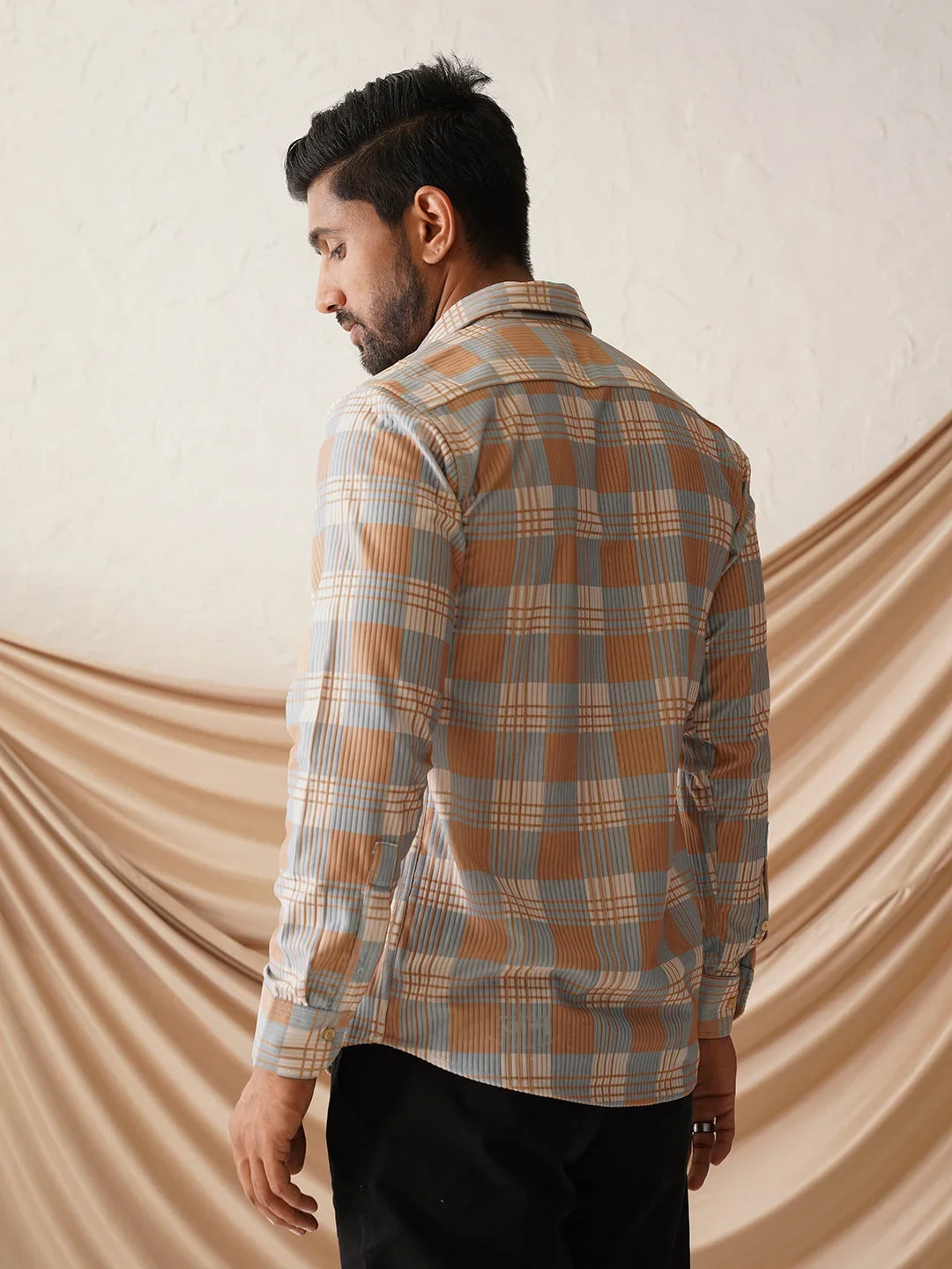 Beige Cotton Solid Shirts SF_968Beige | DesiQlo