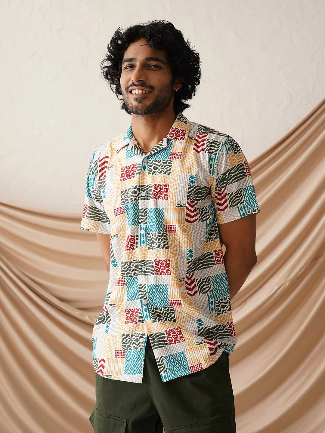 Multi Cotton Solid Shirts SF_971Multi | DesiQlo