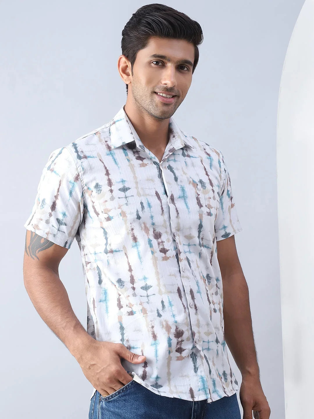 Multi Cotton Solid Shirts SF_973Multi | DesiQlo