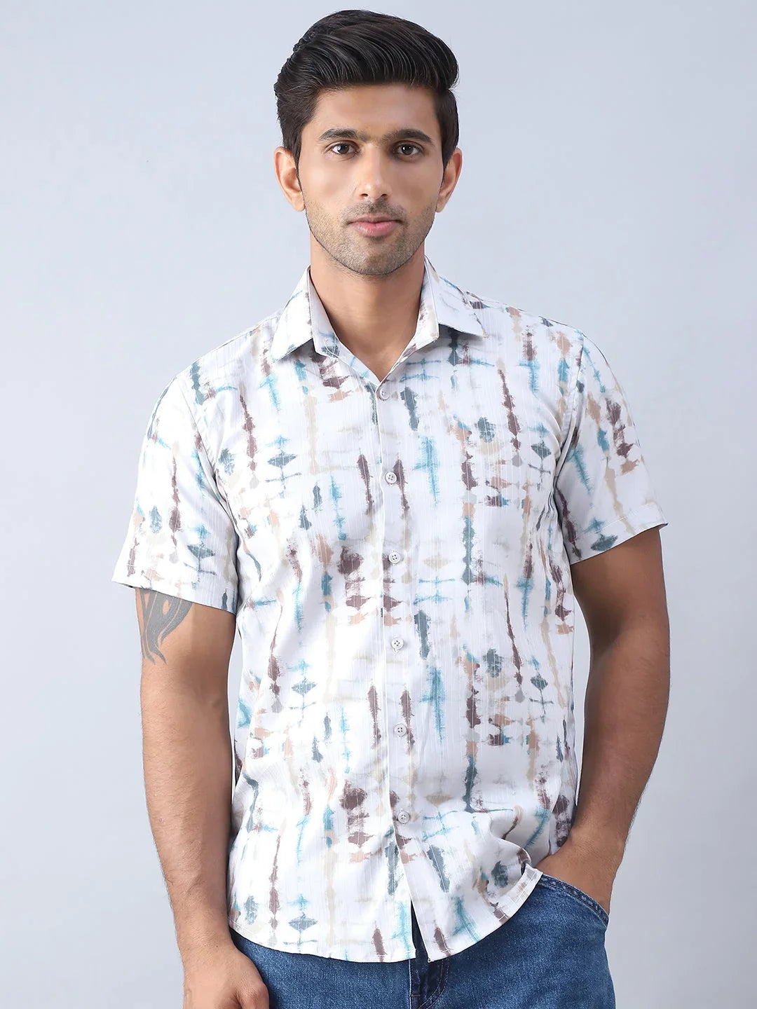 Multi Cotton Solid Shirts SF_973Multi | DesiQlo