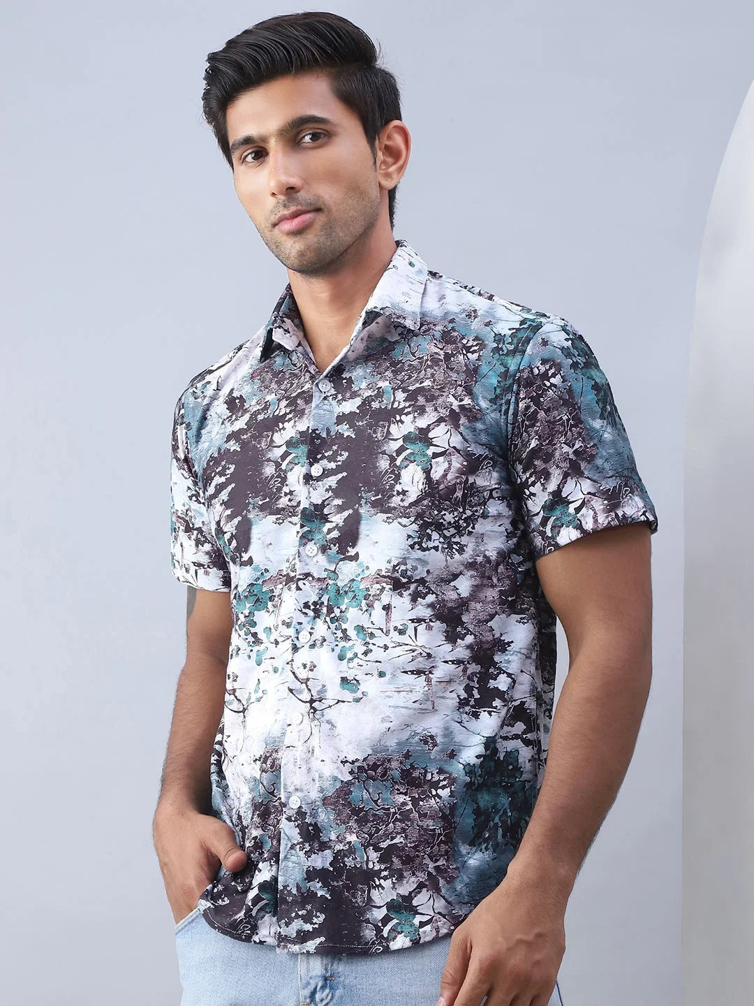 Green Cotton Solid Shirts SF_974Green | DesiQlo