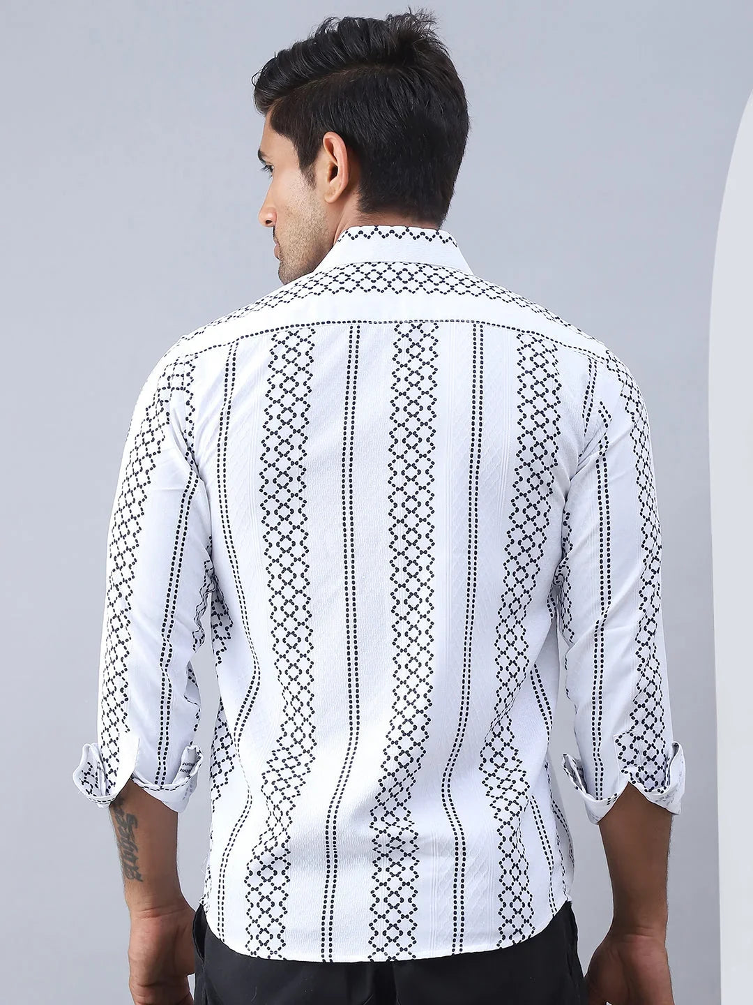 White Cotton Solid Shirts SF_975White | DesiQlo
