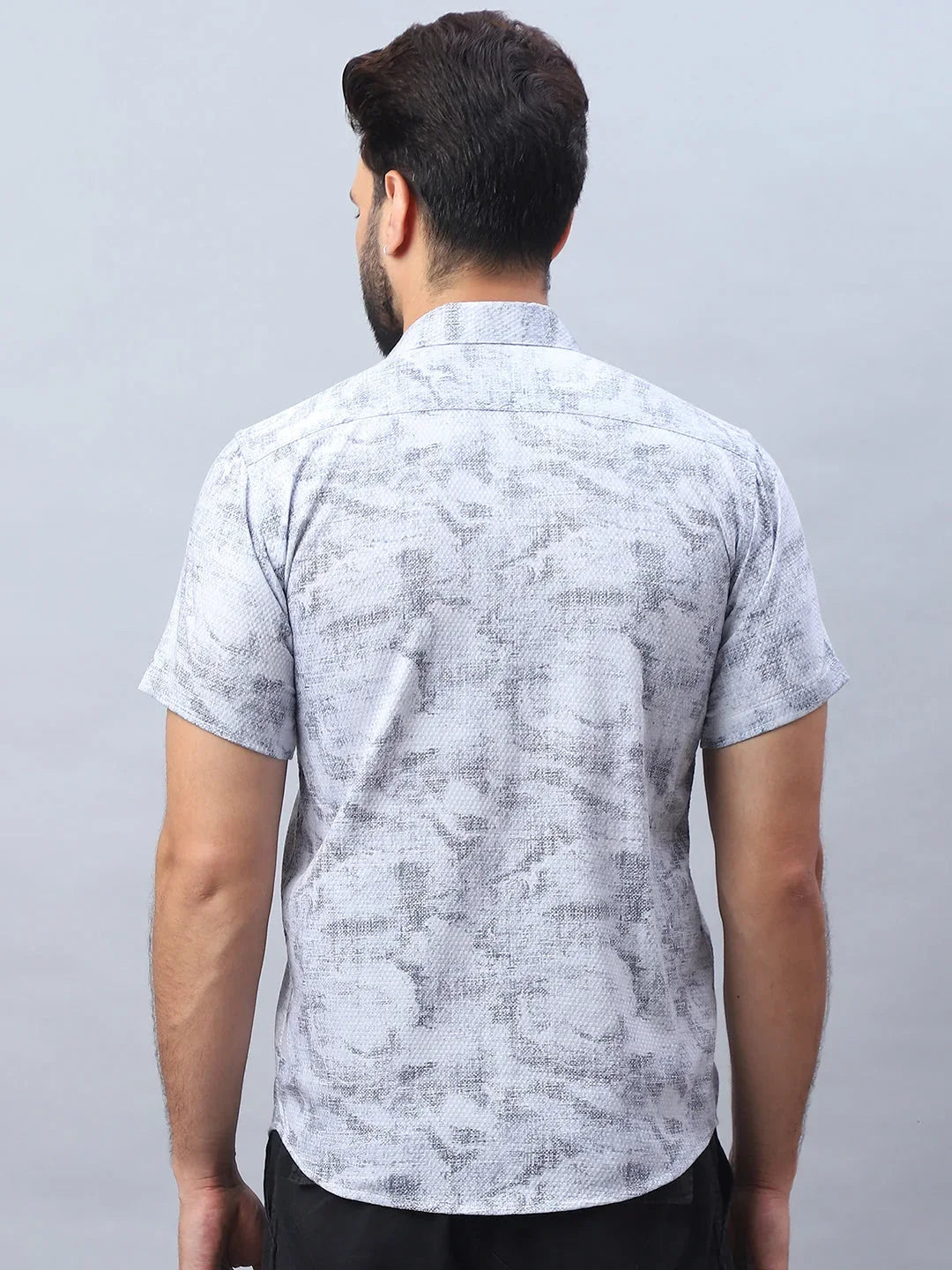 Grey Cotton Solid Shirts SF_984Light-Grey | DesiQlo