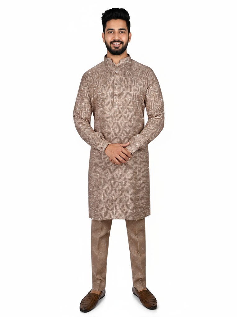 Cotton Kurta for Men - Multicolor | KPPR12296A